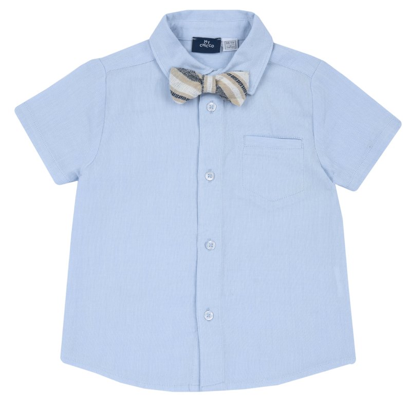 SHIRT SHORT SLEEVE - MEDIUM LIGHT BLUE