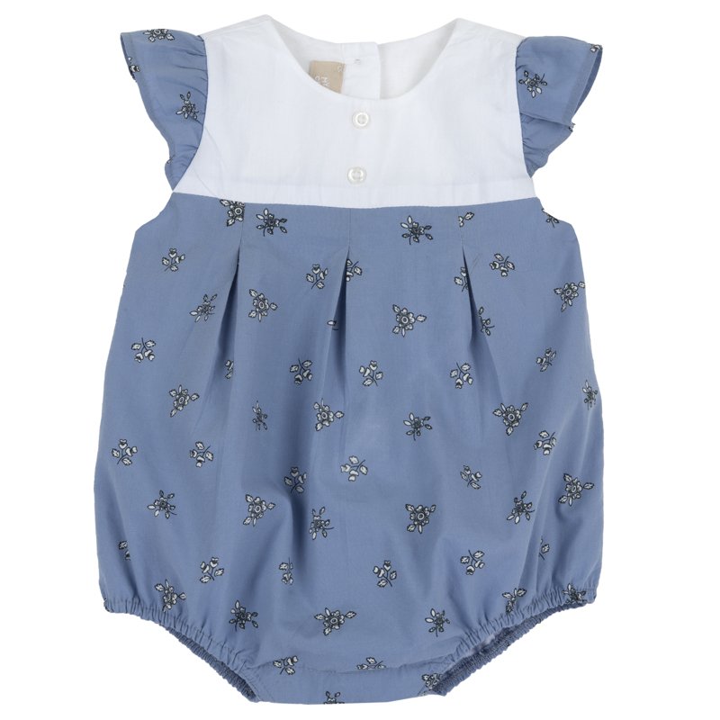 ROMPER SLEEVELESS - DARK LIGHT BLUE