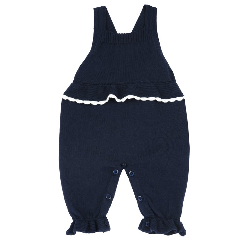LONG DUNGAREES - DARK BLUE