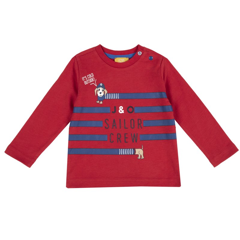 T-SHIRT LONG SLEEVE - MEDIUM RED