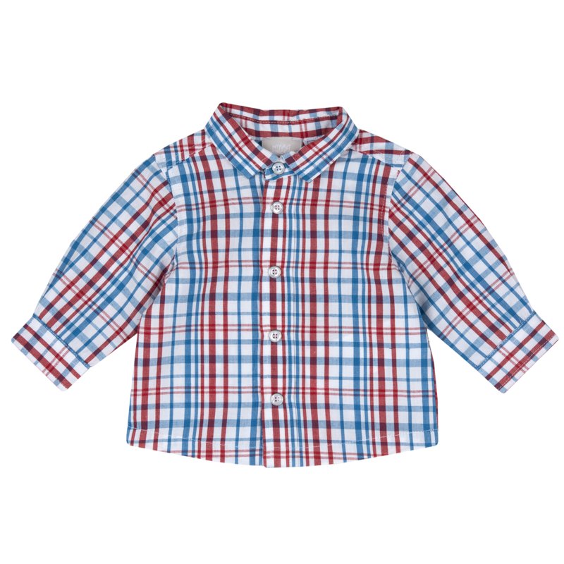 SHIRT LONG SLEEVE - WHITE/RED