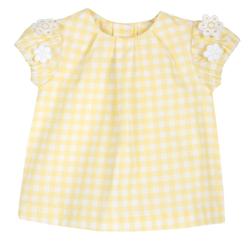 SHIRT SHORT SLEEVE - WHITE/YELLOW