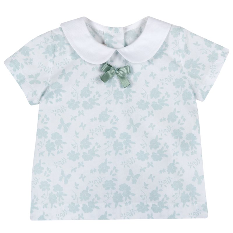 SHIRT SHORT SLEEVE - WHITE/GREEN