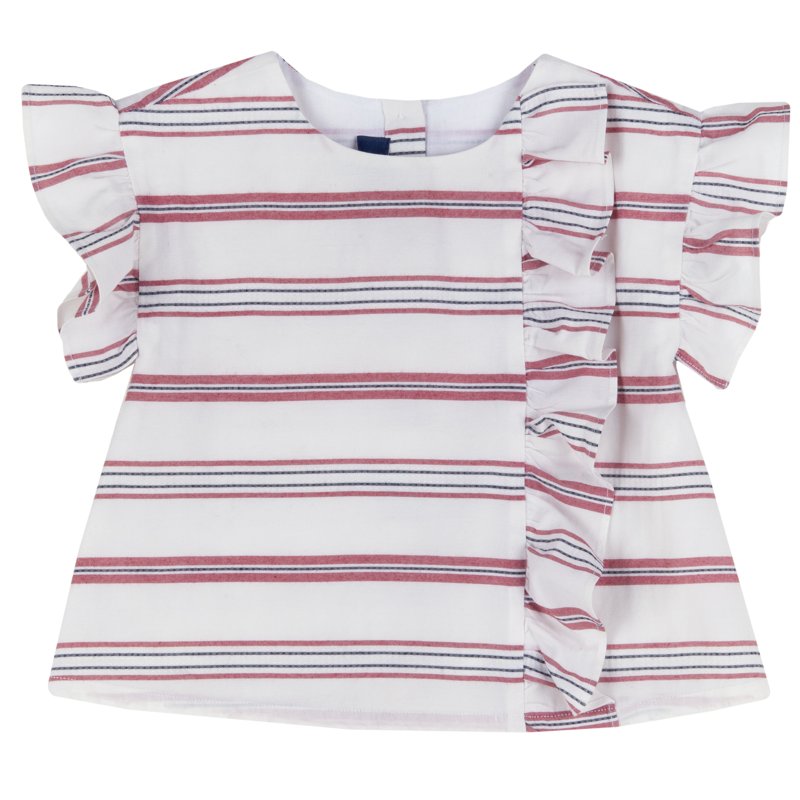 T-SHIRT SHORT SLEEVE - WHITE/RED