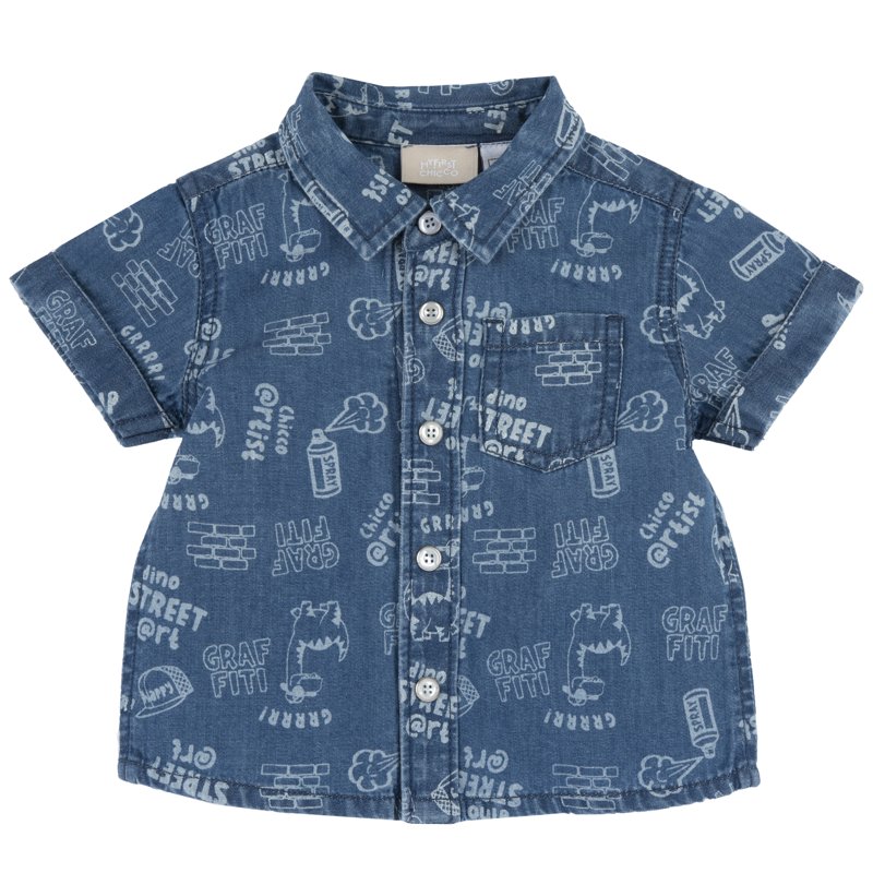 SHIRT SHORT SLEEVE - MEDIUM BLUE