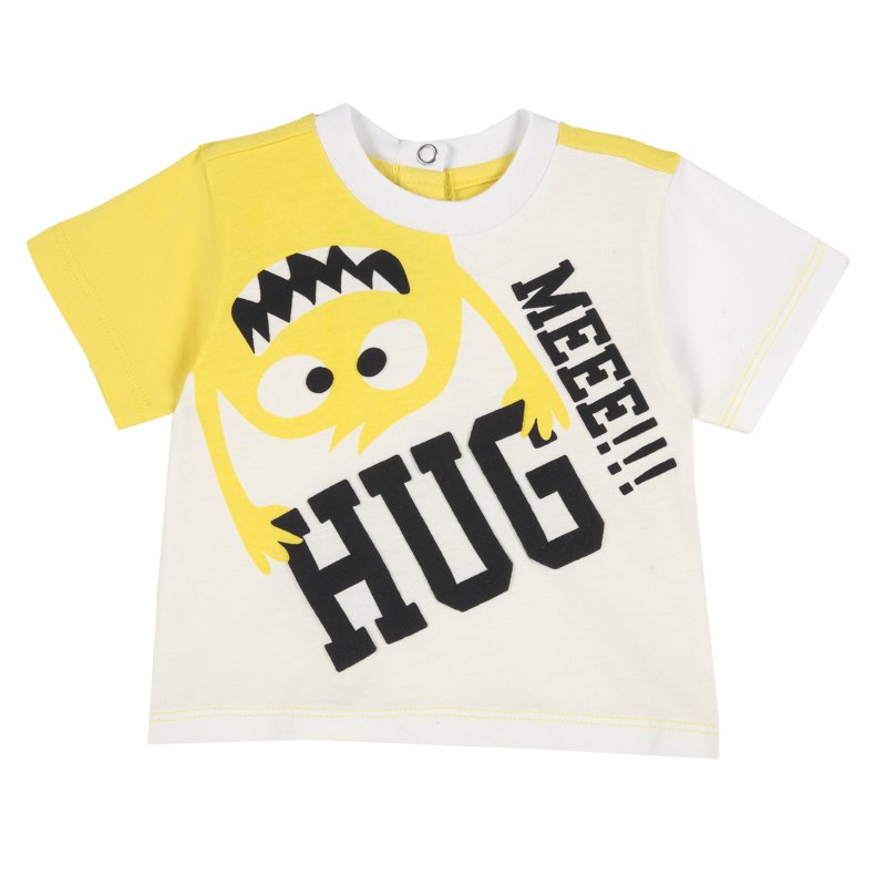 T-SHIRT SHORT SLEEVE - WHITE/YELLOW