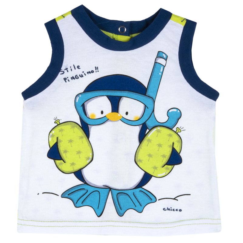 TANK TOP - WHITE/BLUE
