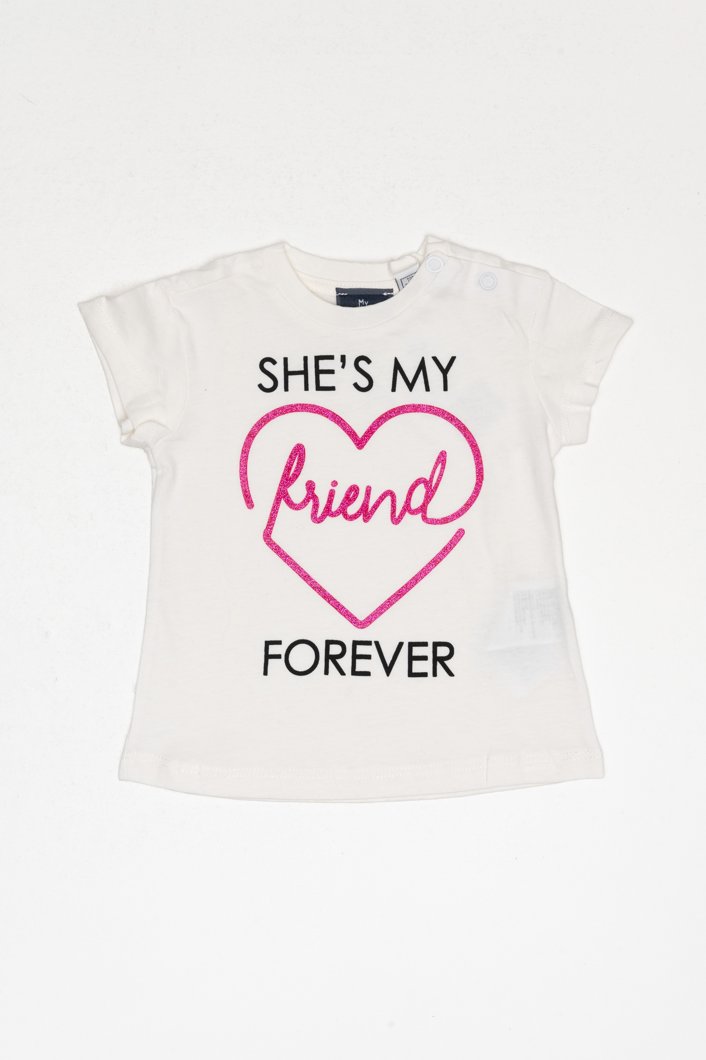 T-SHIRT SHORT SLEEVE - WHITE/PINK