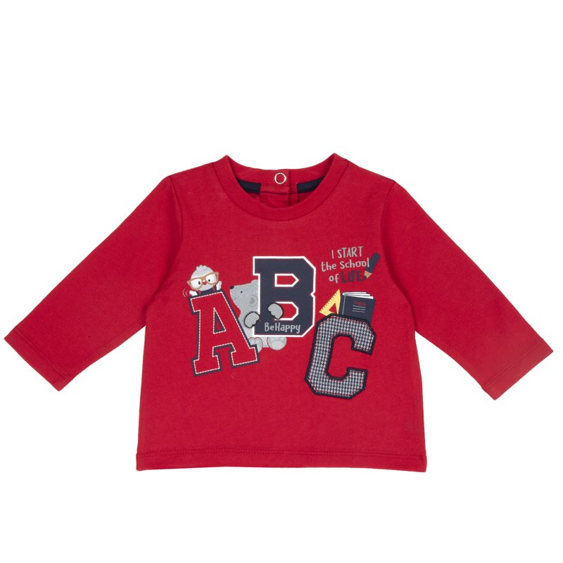 T-SHIRT LONG SLEEVE - MEDIUM RED