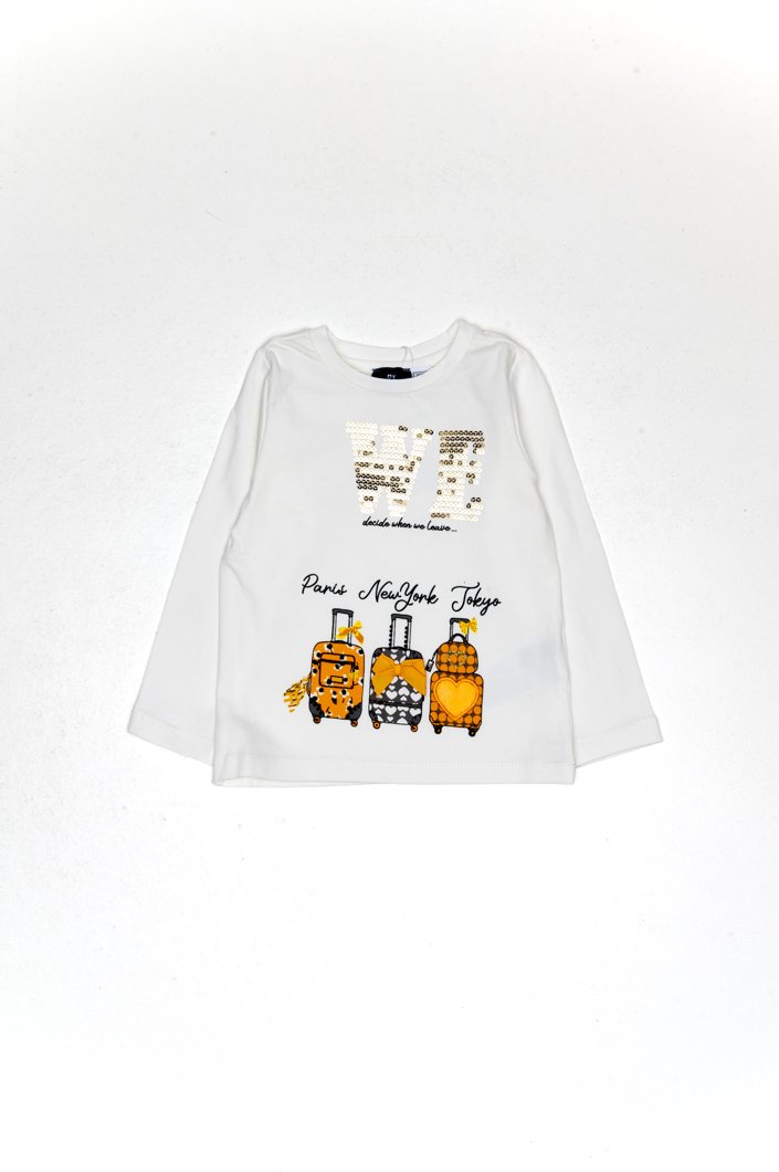 T-SHIRT LONG SLEEVE - WHITE