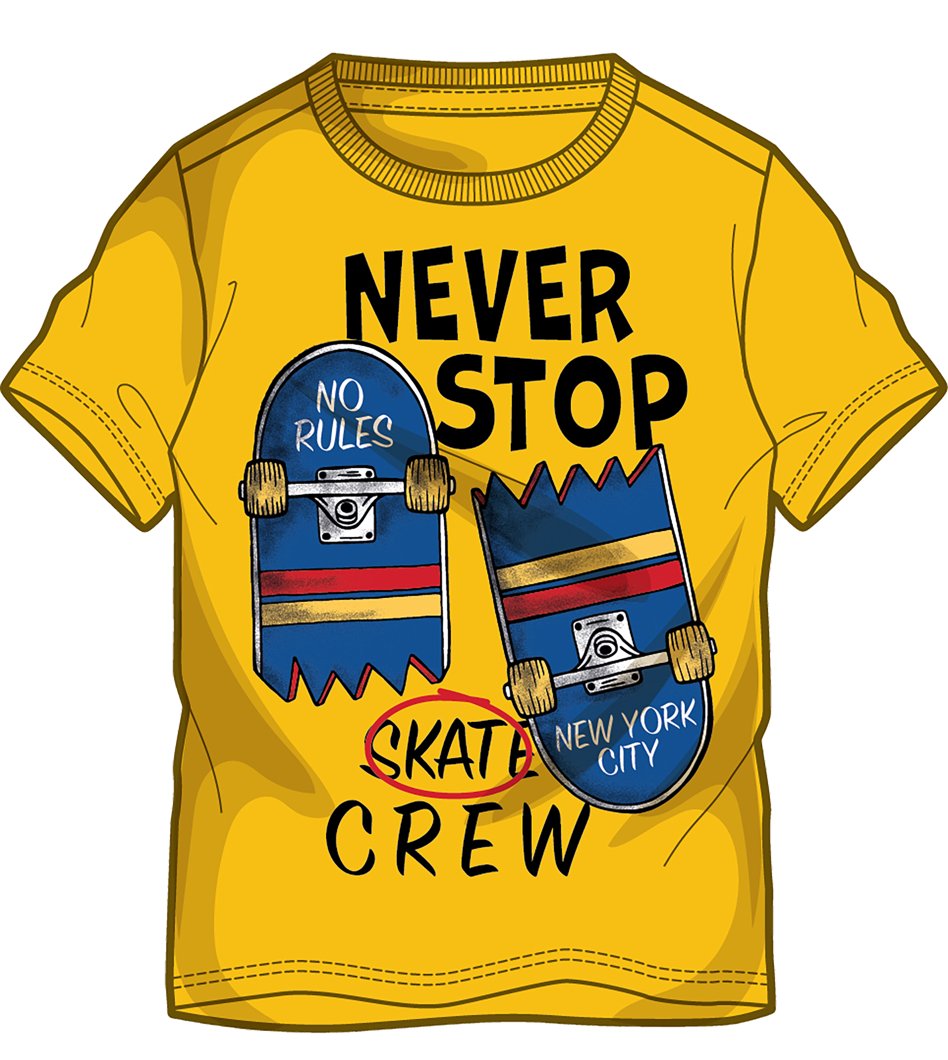 T-SHIRT SHORT SLEEVE - MEDIUM YELLOW