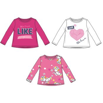 T-SHIRT LONG SLEEVE 3 PACK - NEUTRAL