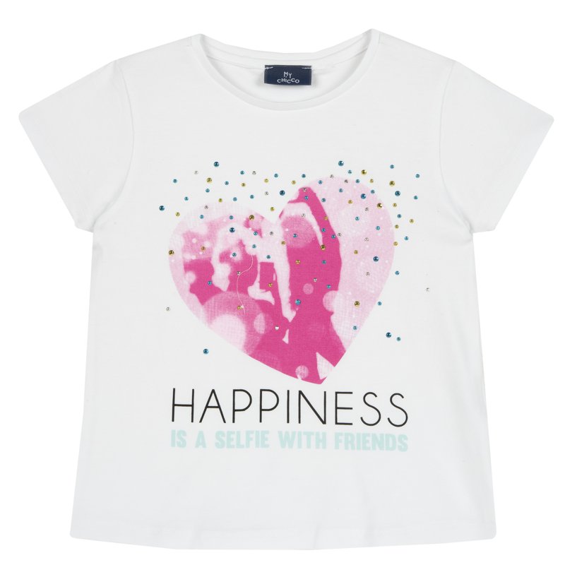 T-SHIRT SHORT SLEEVE - WHITE/PINK