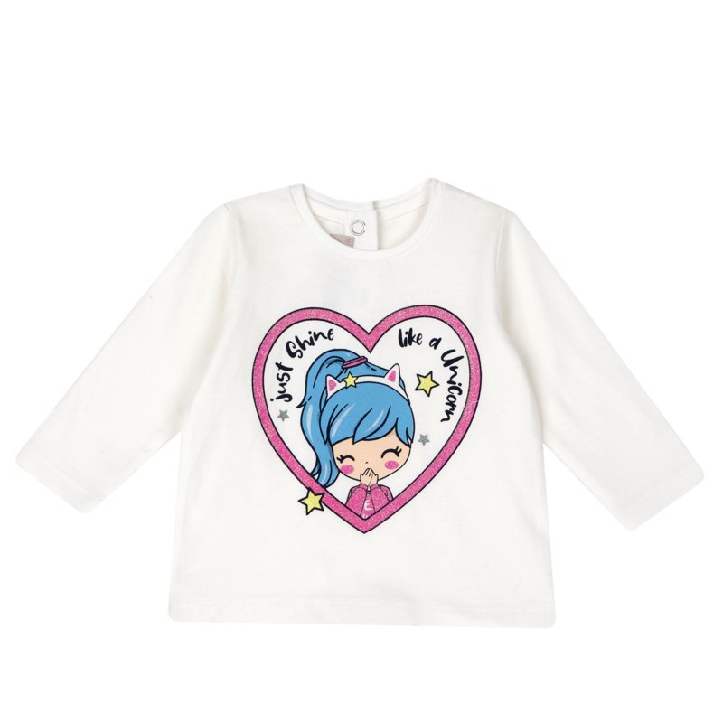 T-SHIRT LONG SLEEVE - NATURAL PRINTED