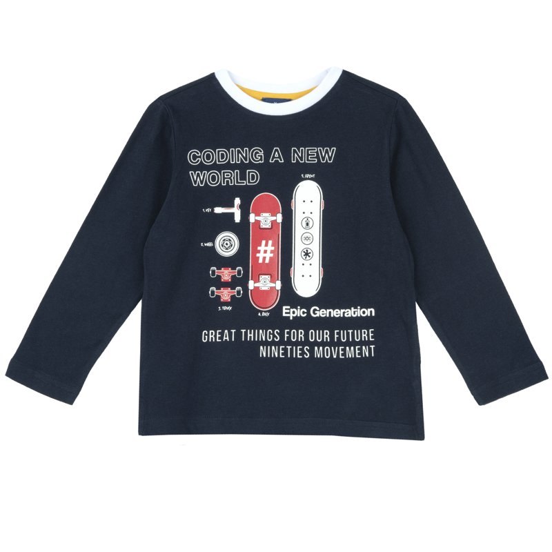 T-SHIRT LONG SLEEVE - DARK BLUE