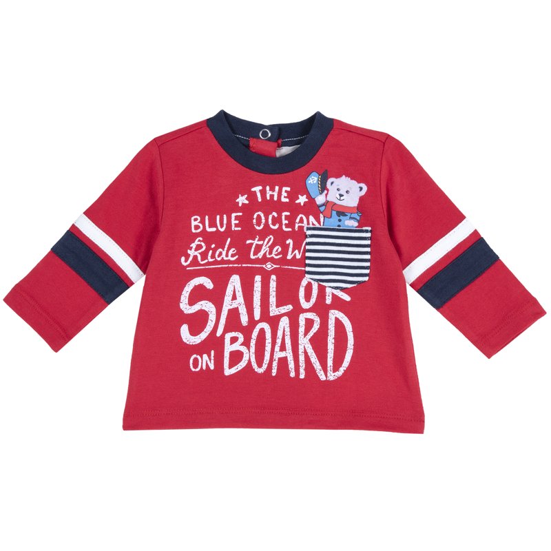 T-SHIRT LONG SLEEVE - MEDIUM RED