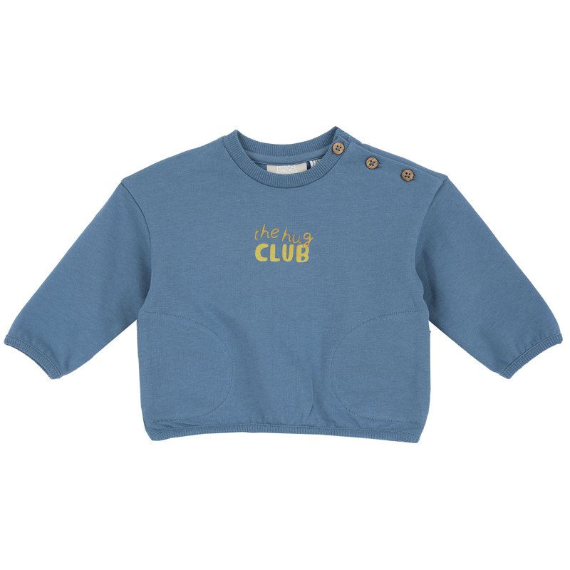 SWEATSHIRT - MEDIUM BLUE/LIGHT BLUE