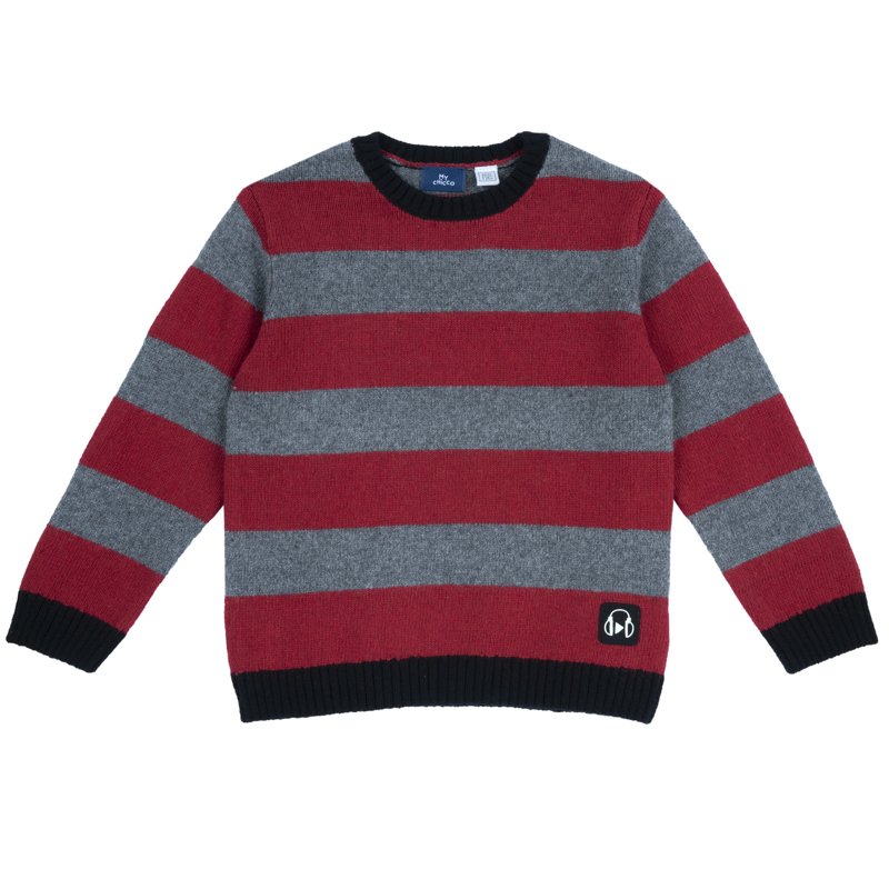 SWEATER - RED STRIPED
