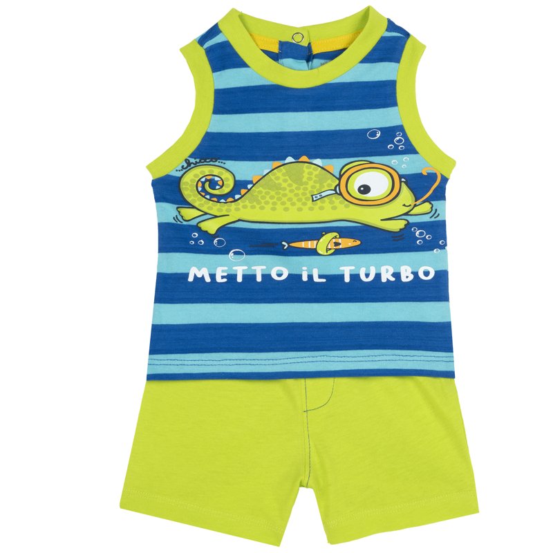 SET 2: TANK TOP + SHORTS - MEDIUM GREEN