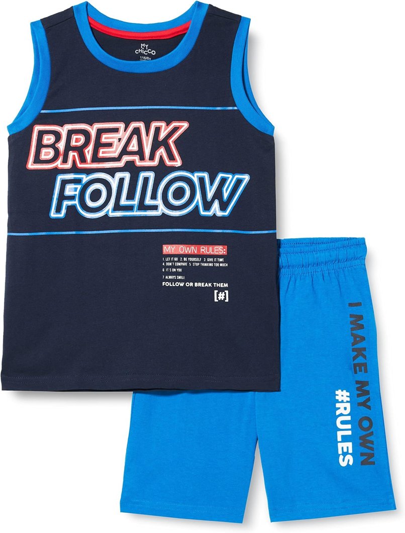 SET 2: TANK TOP + SHORTS - DARK BLUE