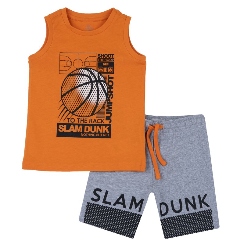 SET 2: TANK TOP + SHORTS - LIGHT ORANGE