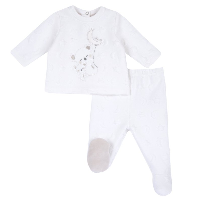 SET 2: BABY SWEATER + LEGGINGS - NATURAL