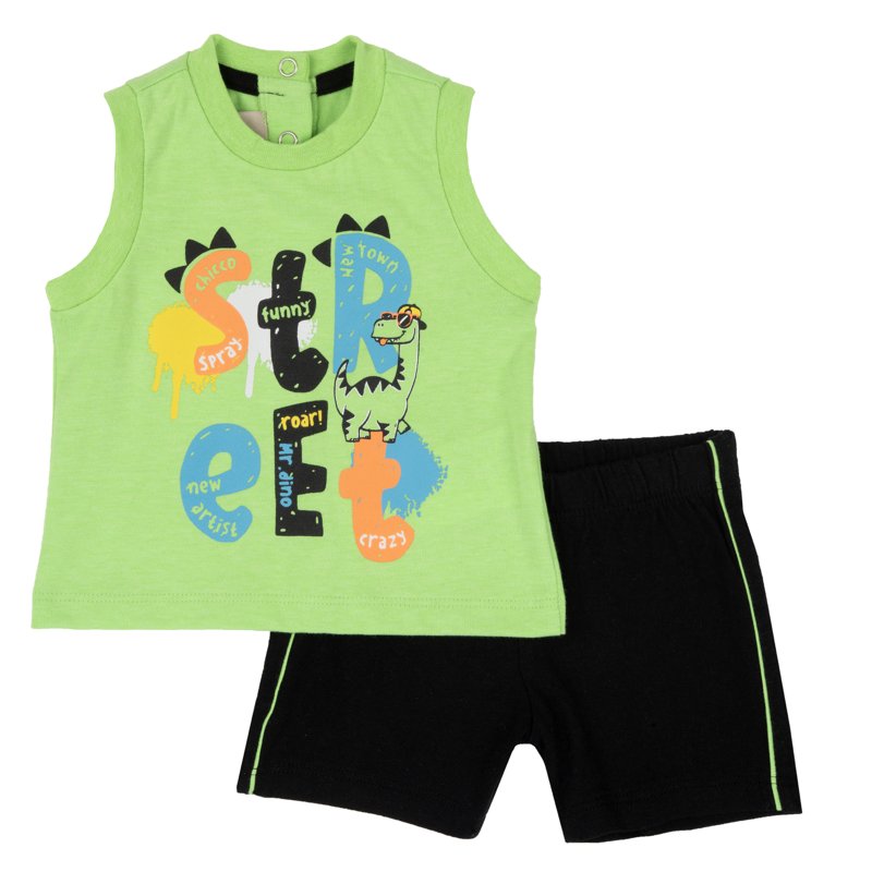 SET 2: TANK TOP + SHORTS - LIGHT GREEN