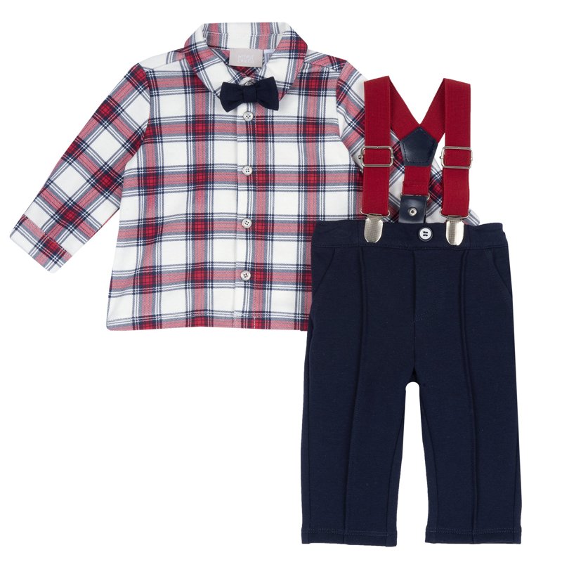 SET 2: SHIRT LONG SLEEVE + PANTS - MEDIUM BLUE