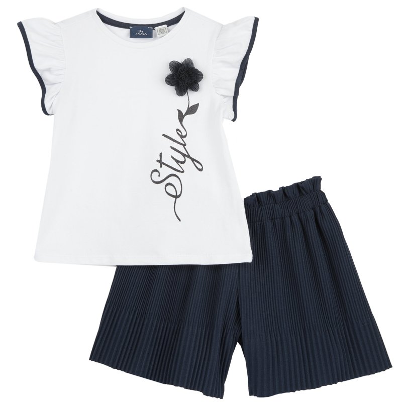 SET 2: T-SHIRT SHORT SLEEVE + SHORTS - DARK BLUE