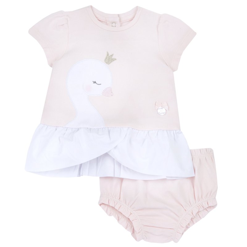 SET 2: DRESS SLEEVELESS + UNDERPANTS - LIGHT PINK