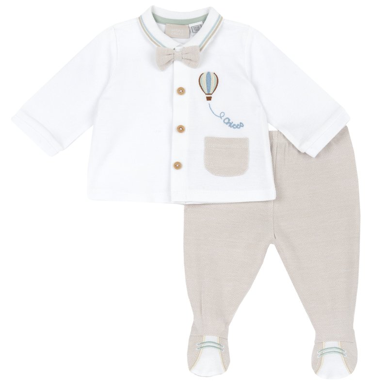 SET 2: BABY SWEATER + LEGGINGS - MEDIUM NATURAL