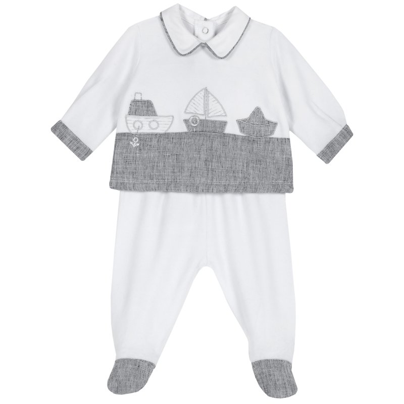 SET 2: BABY SWEATER + LEGGINGS - WHITE