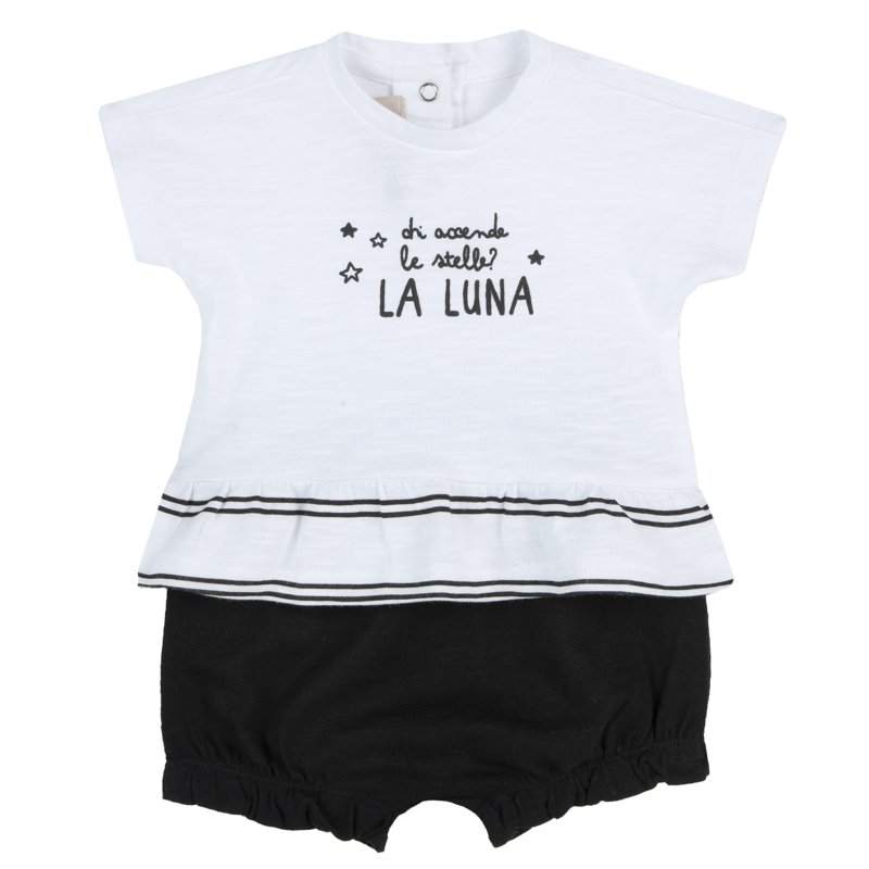 SET 2: T-SHIRT SHORT SLEEVE + SHORTS - BLACK