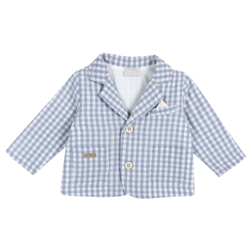 JACKET - WHITE/LIGHT BLUE