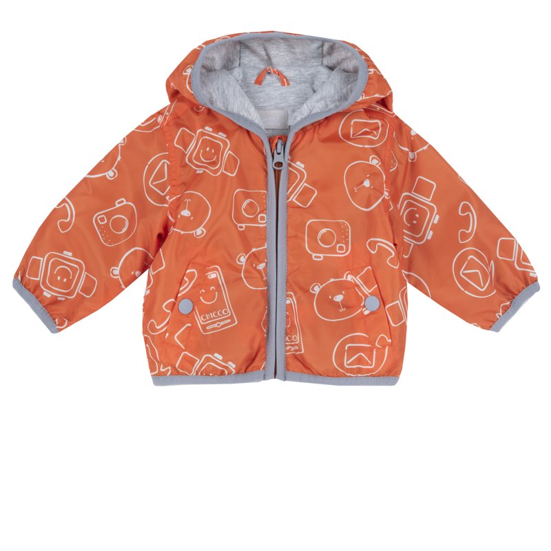 BLOUSON - ORANGE PRINTED