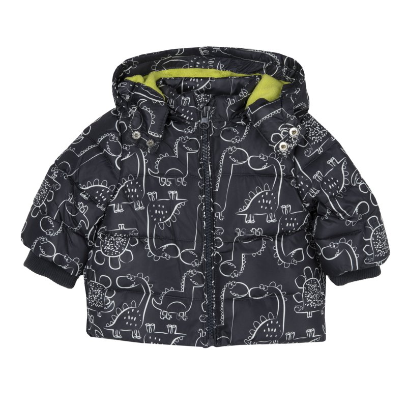 DOWN JACKET - GREEN STRIPED