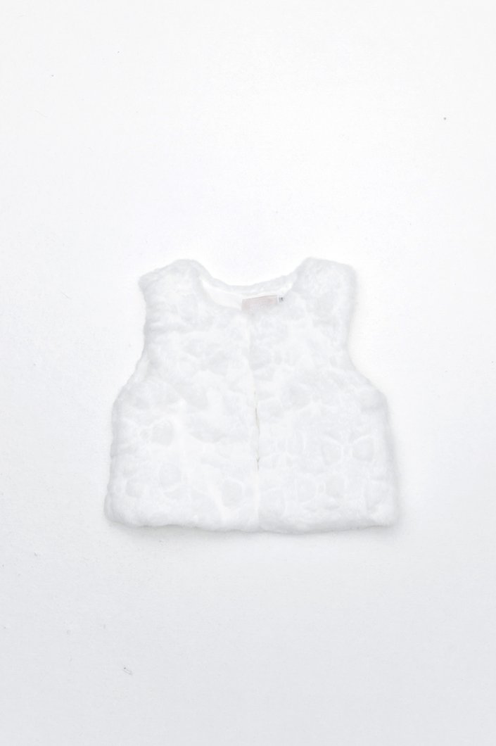 FUR VEST - WHITE
