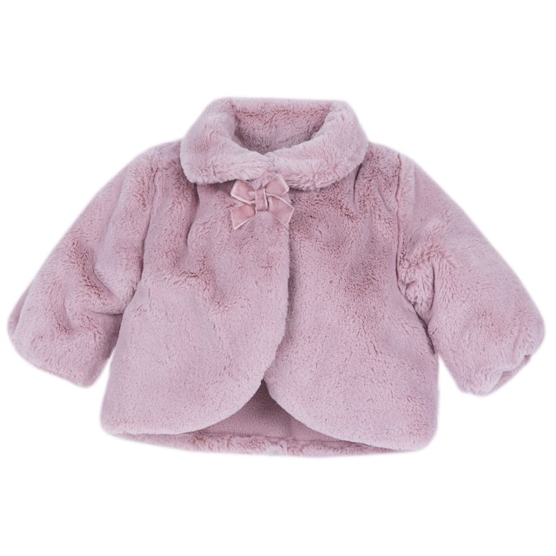 FUR COAT - MEDIUM PINK