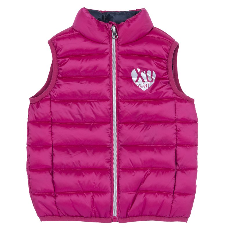 DOWN VEST - DARK PINK
