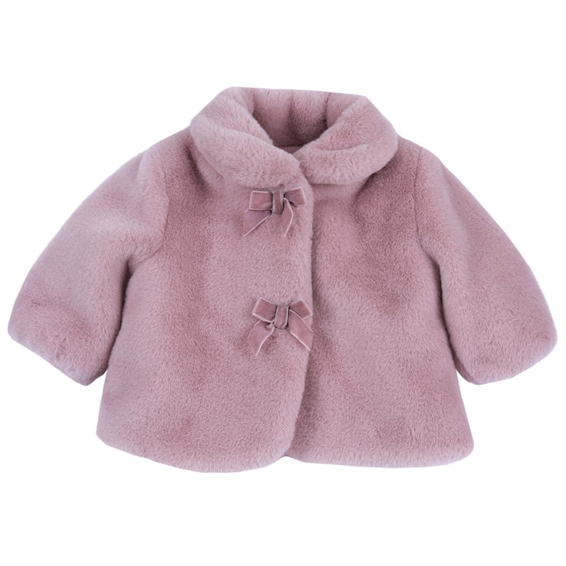 FUR COAT - MEDIUM PINK
