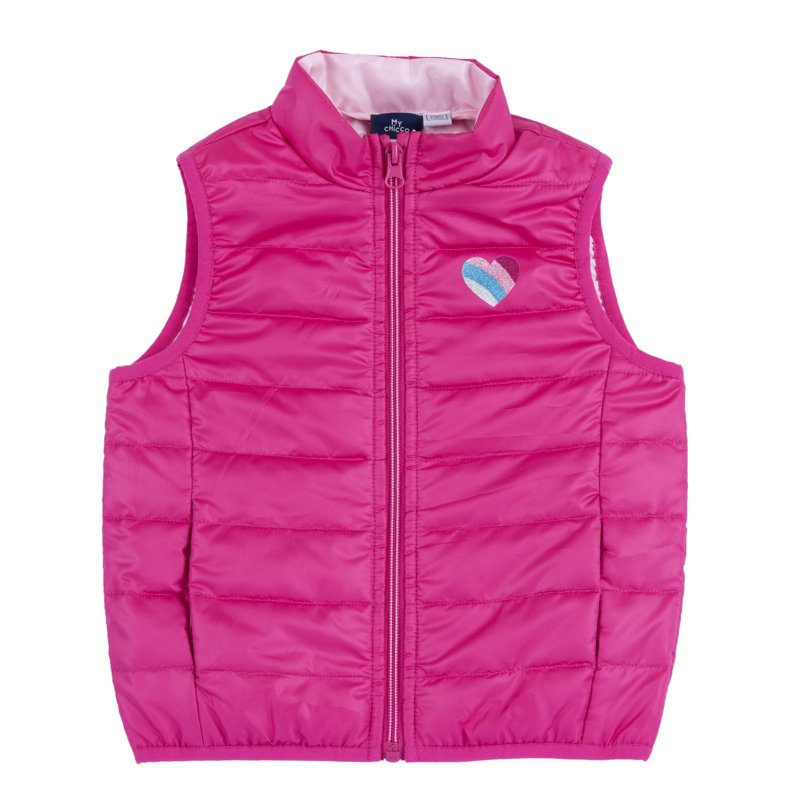DOWN VEST - DARK PINK