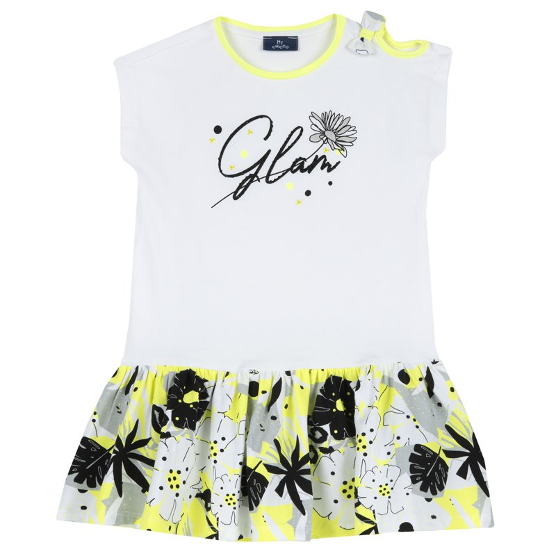 DRESS SLEEVELESS - NATURAL PRINTED