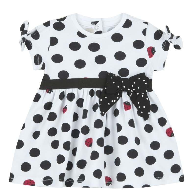 DRESS SHORT SLEEVE - NATURAL PRINTED