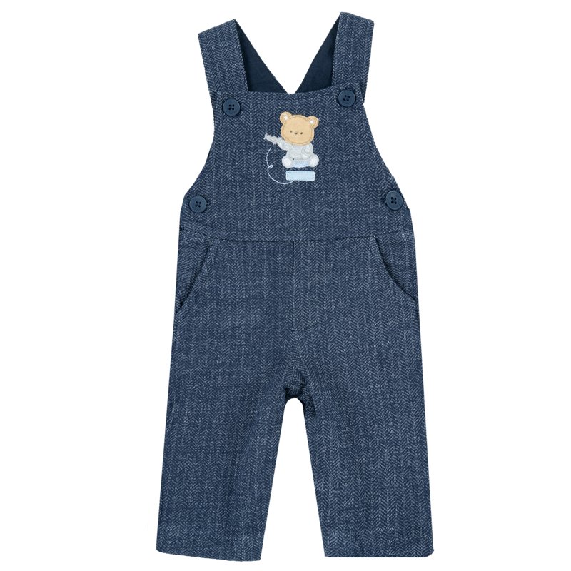 LONG DUNGAREES - DARK BLUE