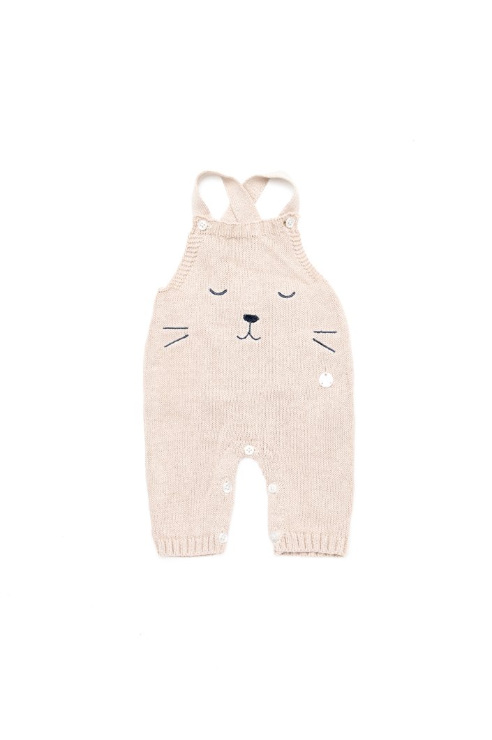 LONG DUNGAREES - MEDIUM NATURAL