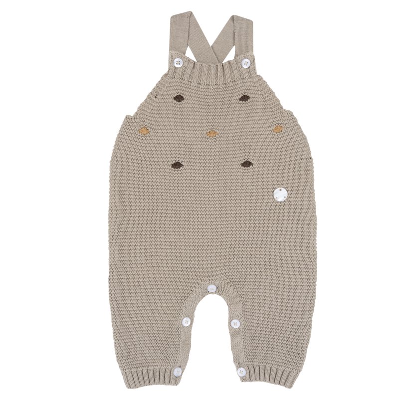 LONG DUNGAREES - MEDIUM NATURAL