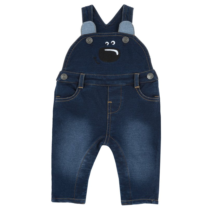 LONG DUNGAREES - DARK BLUE