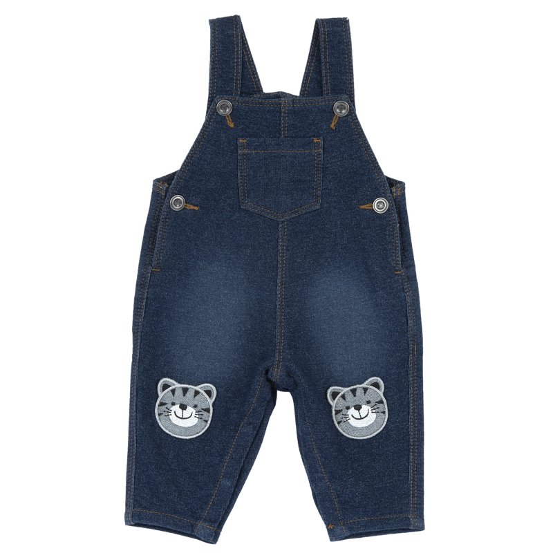 LONG DUNGAREES - DARK BLUE