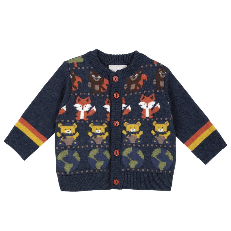 CARDIGAN - MEDIUM BLUE