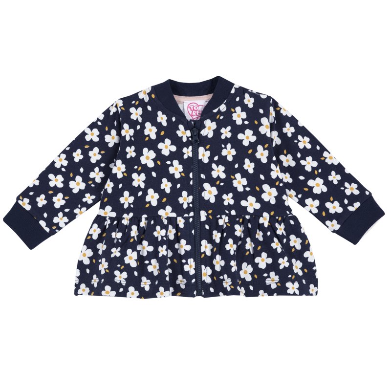 CARDIGAN - BLUE PRINTED